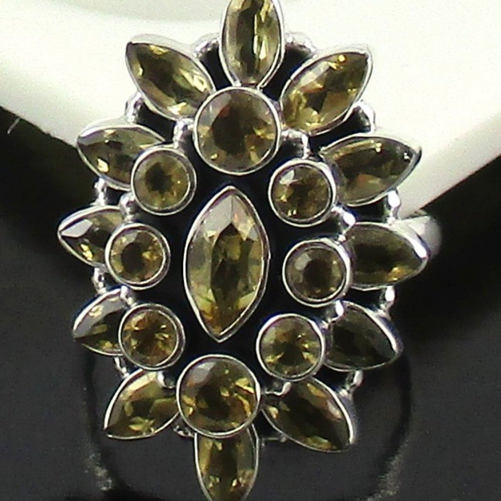 Himalayan Gems Citrine Cluster Ring